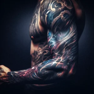 Abstract style Sleeve Tattoo 10