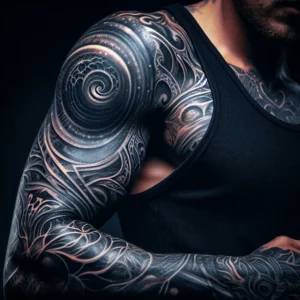 Abstract style Sleeve Tattoo 4