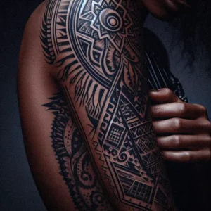 African Tribal tattoo design for women1
