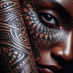 African Tribal tattoo design for women3