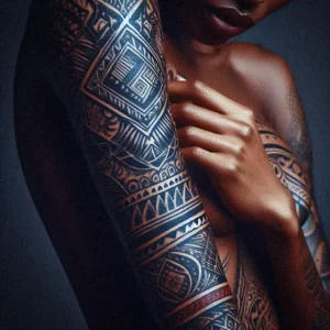 African Tribal tattoo design for women5
