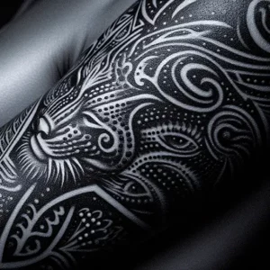 Animal Tribal tattoo design for women2
