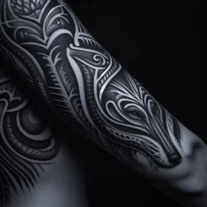 Animal Tribal tattoo design for women5