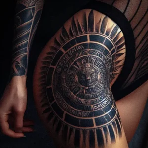 Aztec Tribal tattoo design for women3