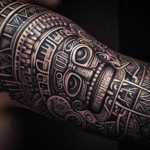 Aztec Tribal tattoo design for women5