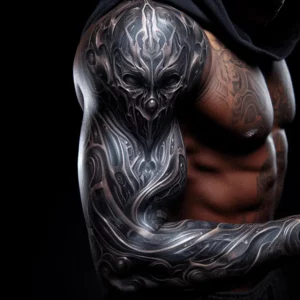 Biomechanical style Sleeve Tattoo 3