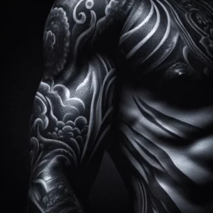 Black and Gray Style Sleeve Tattoo 11