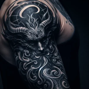 Black and Gray Style Sleeve Tattoo 4
