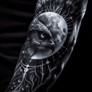 Black and Gray Style Sleeve Tattoo 5