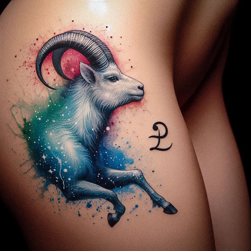 Capricorn tattoo 3