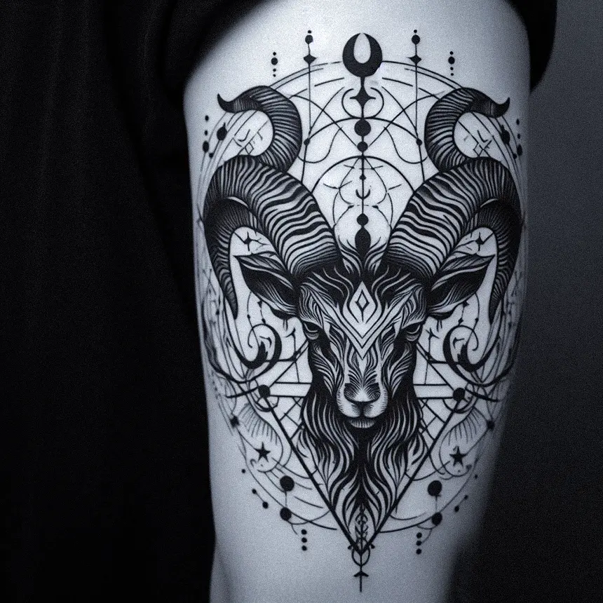 Capricorn tattoo 9