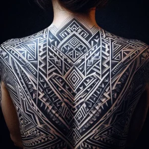 Geometric Patterns Tribal tattoo design for women20