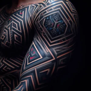 Geometric Sleeve Tattoo10