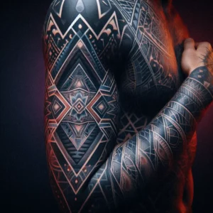 Geometric Sleeve Tattoo13