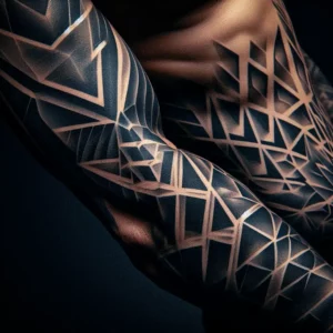 Geometric Sleeve Tattoo19