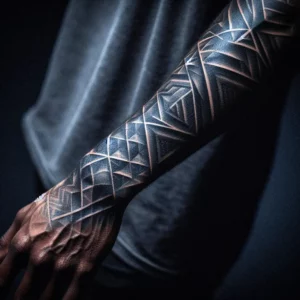 Geometric Sleeve Tattoo20