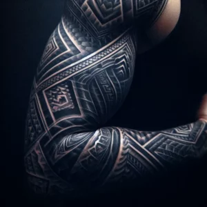 Geometric Sleeve Tattoo26