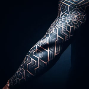 Geometric Sleeve Tattoo28
