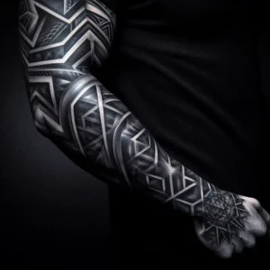 Geometric Sleeve Tattoo32