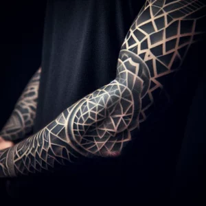 Geometric Sleeve Tattoo36