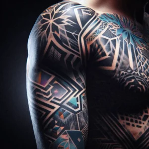 Geometric Sleeve Tattoo41
