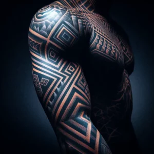 Geometric Sleeve Tattoo42