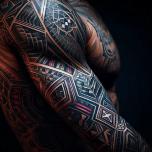 Geometric Sleeve Tattoo5