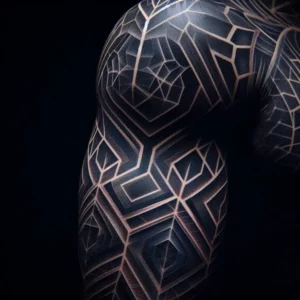 Geometric Sleeve Tattoo8