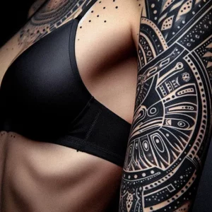 Haida Tribal tattoo design for women3
