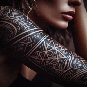 Haida Tribal tattoo design for women4
