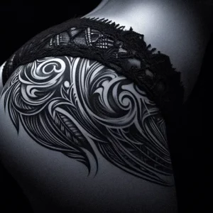 Hip Tribal tattoo design for women1
