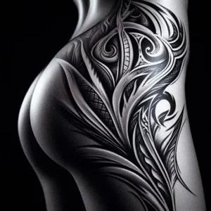 Hip Tribal tattoo design for women4