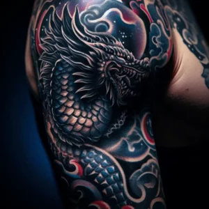 Japanese Style Sleeve Tattoo 16