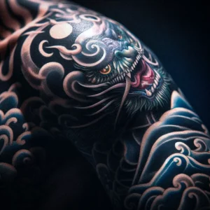 Japanese Style Sleeve Tattoo 17