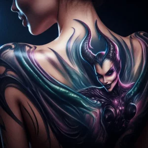 Maleficent Tattoo Design 7