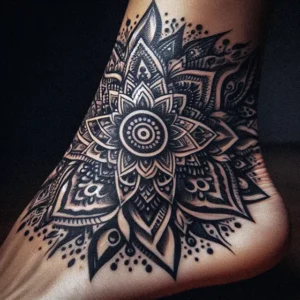 Mandala Tribal tattoo design for women1