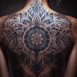 Mandala Tribal tattoo design for women12