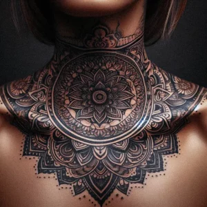 Mandala Tribal tattoo design for women13