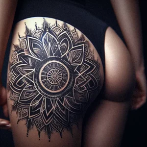 Mandala Tribal tattoo design for women14