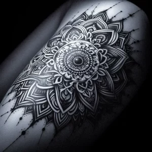 Mandala Tribal tattoo design for women15
