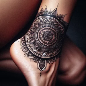 Mandala Tribal tattoo design for women18