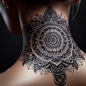 Mandala Tribal tattoo design for women2