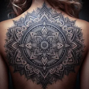 Mandala Tribal tattoo design for women3