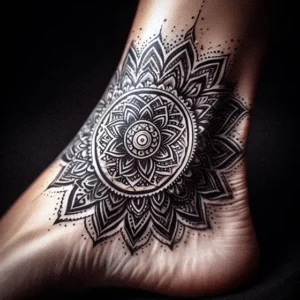 Mandala Tribal tattoo design for women6
