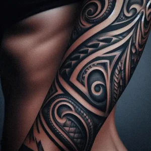 Maori Tribal tattoo design for women1