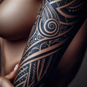 Maori Tribal tattoo design for women2