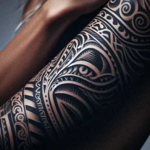 Maori Tribal tattoo design for women3