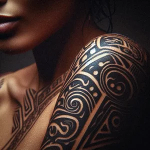 Maori Tribal tattoo design for women6