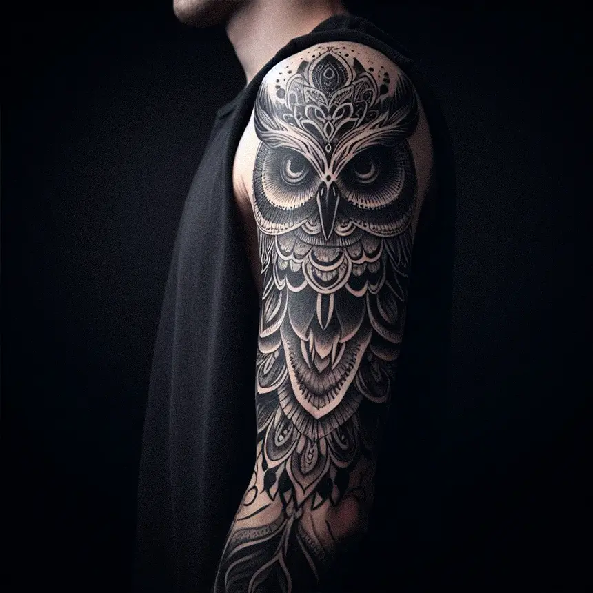 Owl Tattoo 2