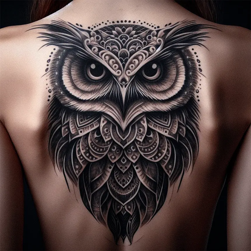 Owl Tattoo 4